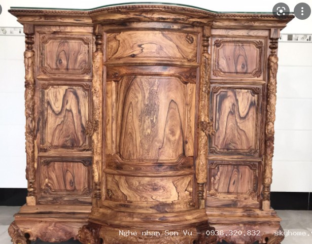 Án Gian Gỗ Mít Sen Hạc 1m27 BT20 tại Hoàng Mai