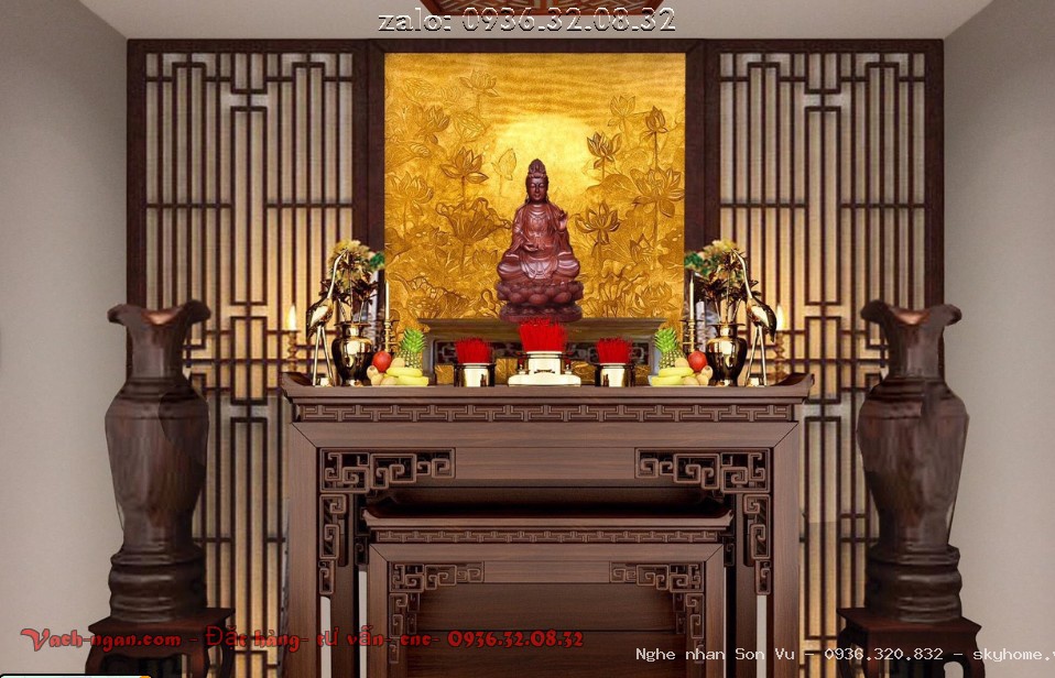 Bàn Thờ Đứng Gỗ Sồi -MS35 tại Long Biên
