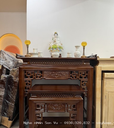 bàn thờ gỗ tự nhiên giá bao nhiêu  tại Hai Bà Trưng