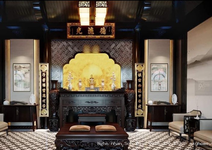 Bàn Thờ Ô Xa Gỗ Hương Đá BT56 tại Hà Đông