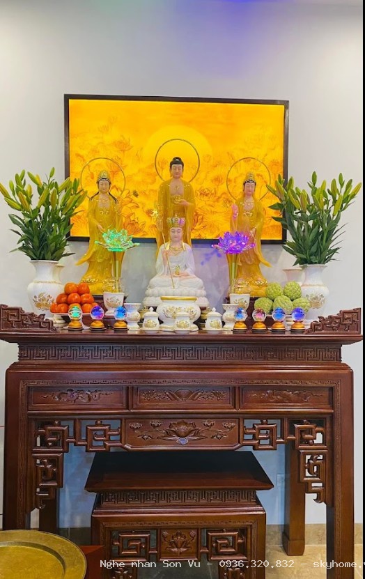 Hán Gian Thờ Gỗ Mít 1m76 BT10 tại Tây Hồ