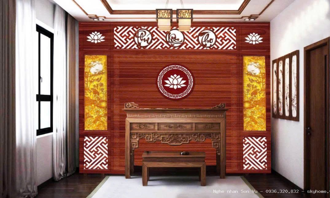 Kệ thờ Phật đơn giản tại Cầu Giấy