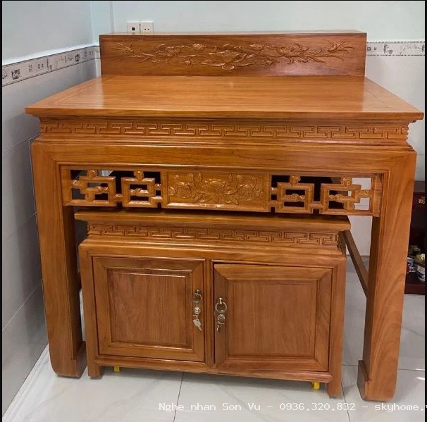 Mẫu Bàn thờ cổ kiểu ô xa tại Hà Đông