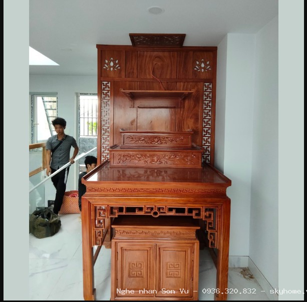 Mẫu Bàn Thờ Đẹp Nhà Biệt Thự tại Hoàng Mai