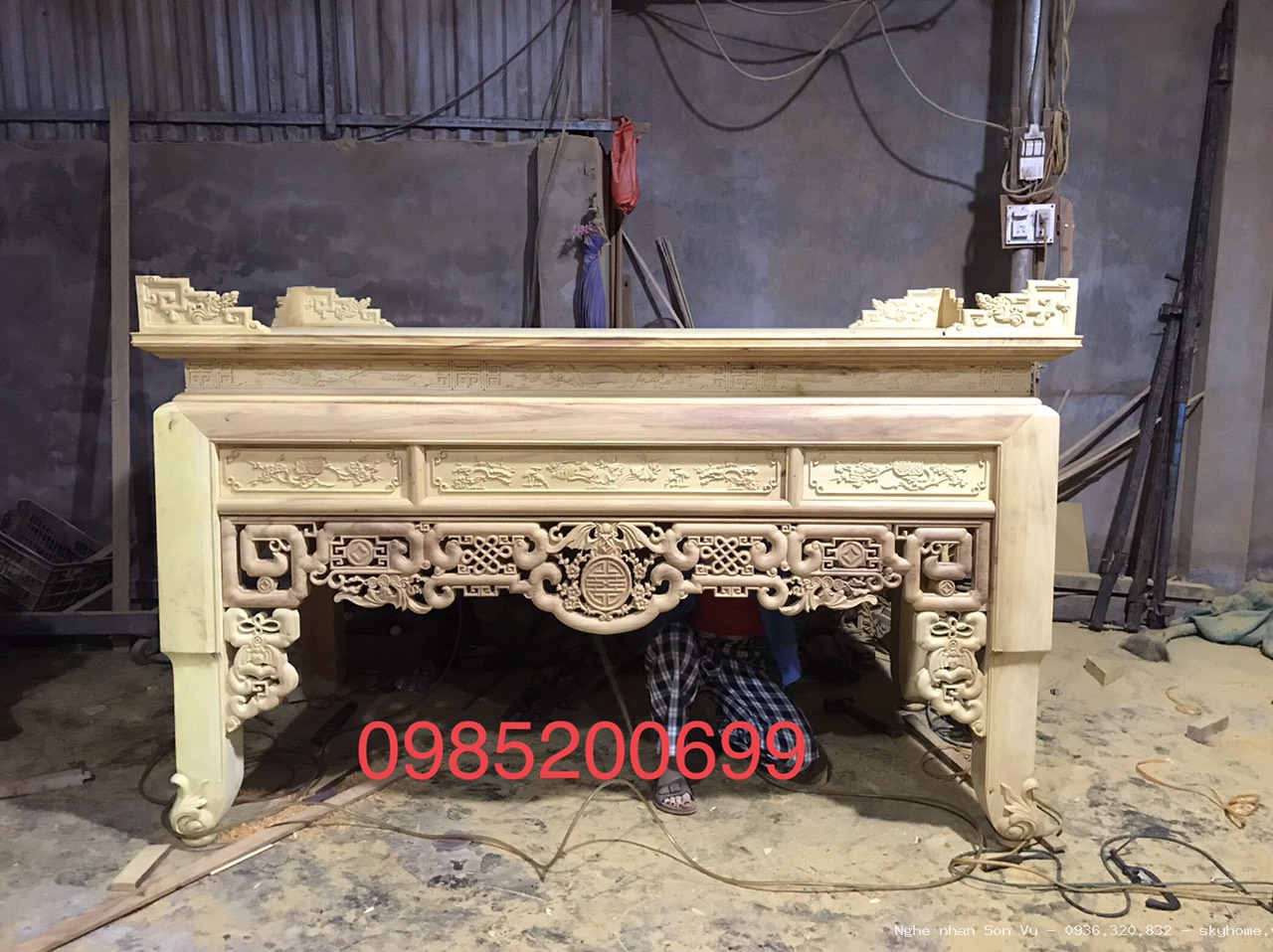 Mẫu bàn thờ Phật cao cấp tại Nam Từ Liêm