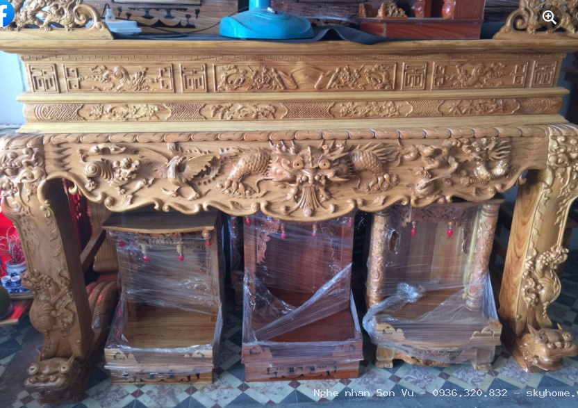 Mẫu Phòng Thờ với không gian sáng tạo nghệ thuật tại Hà Đông