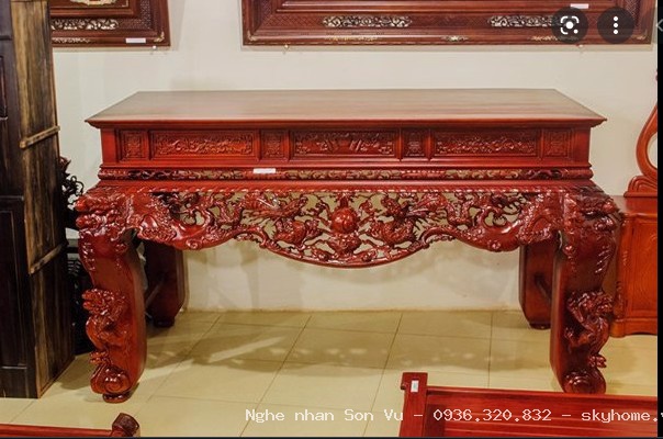 phòng thờ gỗ tự nhiên kết hợp hiện đại tại Nam Từ Liêm