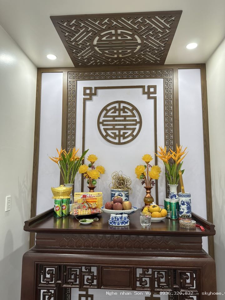 Phòng thờ nhỏ tại tầng mái tại Hà Đông