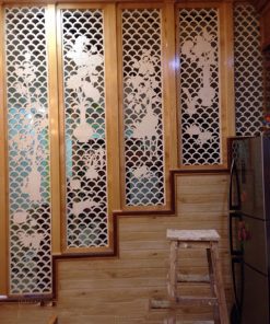 Vách ngăn CNC gỗ