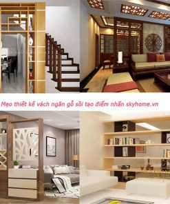 Vách ngăn phòng bếp và phòng khách