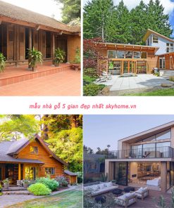 14 mẫu nhà gỗ 5 gian đẹp nhất
