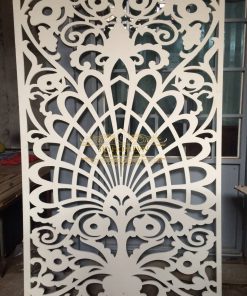 Vách ngăn gỗ công nghiệp cắt CNC hình đuôi công