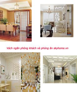 Vách ngăn phòng khách và phòng ăn