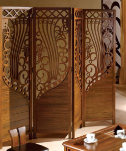 Vách ngăn CNC gỗ