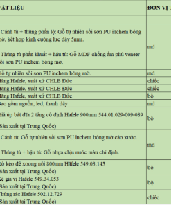 Tủ bếp gỗ sồi