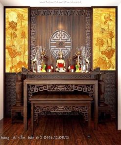 Bàn thờ Phật gồm