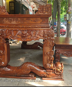 SẬP THỜ TỨ LINH GỖ HƯƠNG ĐÁ