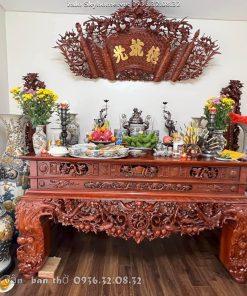 Sập thờ trơn chương vát