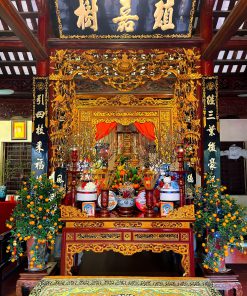 Bàn thờ gỗ Gõ Đỏ và gỗ Hương Đá
