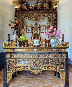 Gỗ Gụ Lào với bàn thờ Gỗ Gụ Campuchia