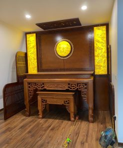 Bàn thờ trơn nhị cấp