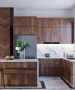 Tủ bếp gỗ tự nhiên