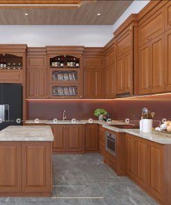 Tủ bếp gỗ xoan đào