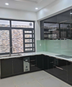 Tủ bếp nhôm kính