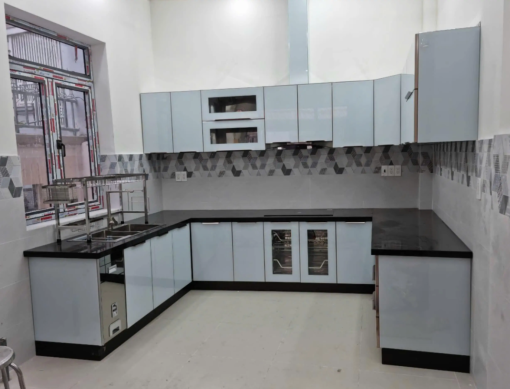 Tủ bếp nhôm kính