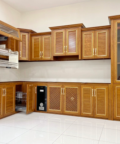 Tủ bếp nhôm kính