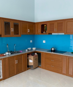 Tủ bếp nhôm kính