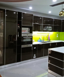 Tủ bếp nhôm kính