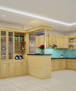 Tủ bếp gỗ tần bì