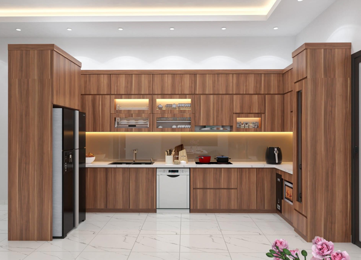 Tủ bếp Melamine