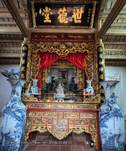 Sập thờ trơn chương vát