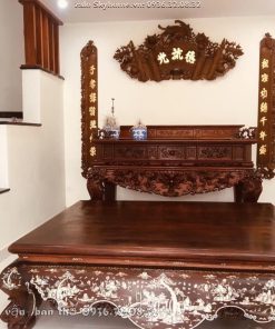 Sập Thờ Tứ Linh Mộng Chéo