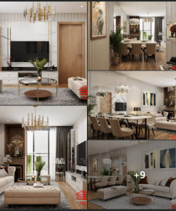 Thiết kế phòng khách tân cổ điển