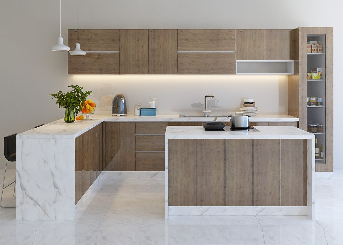 Tủ bếp Melamine
