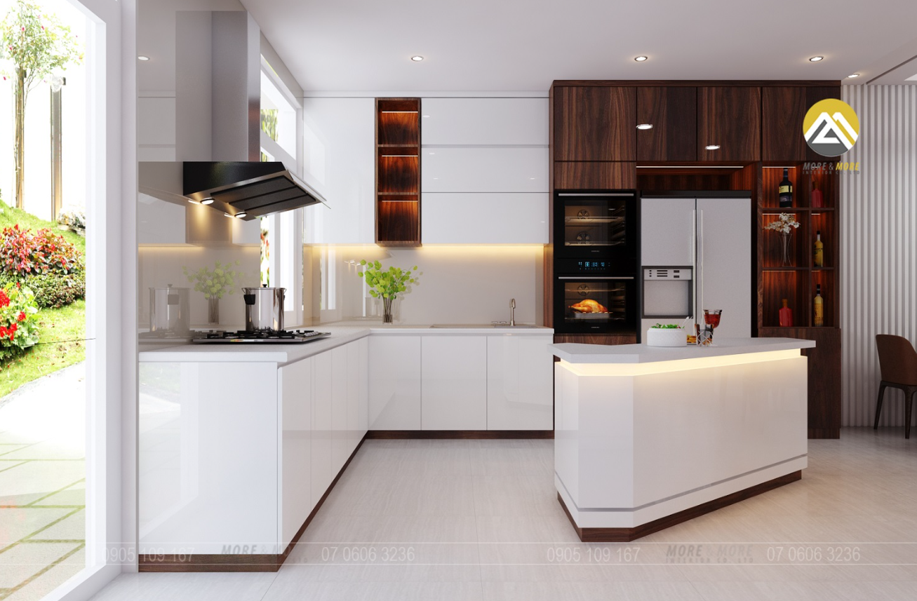 Tủ bếp Melamine