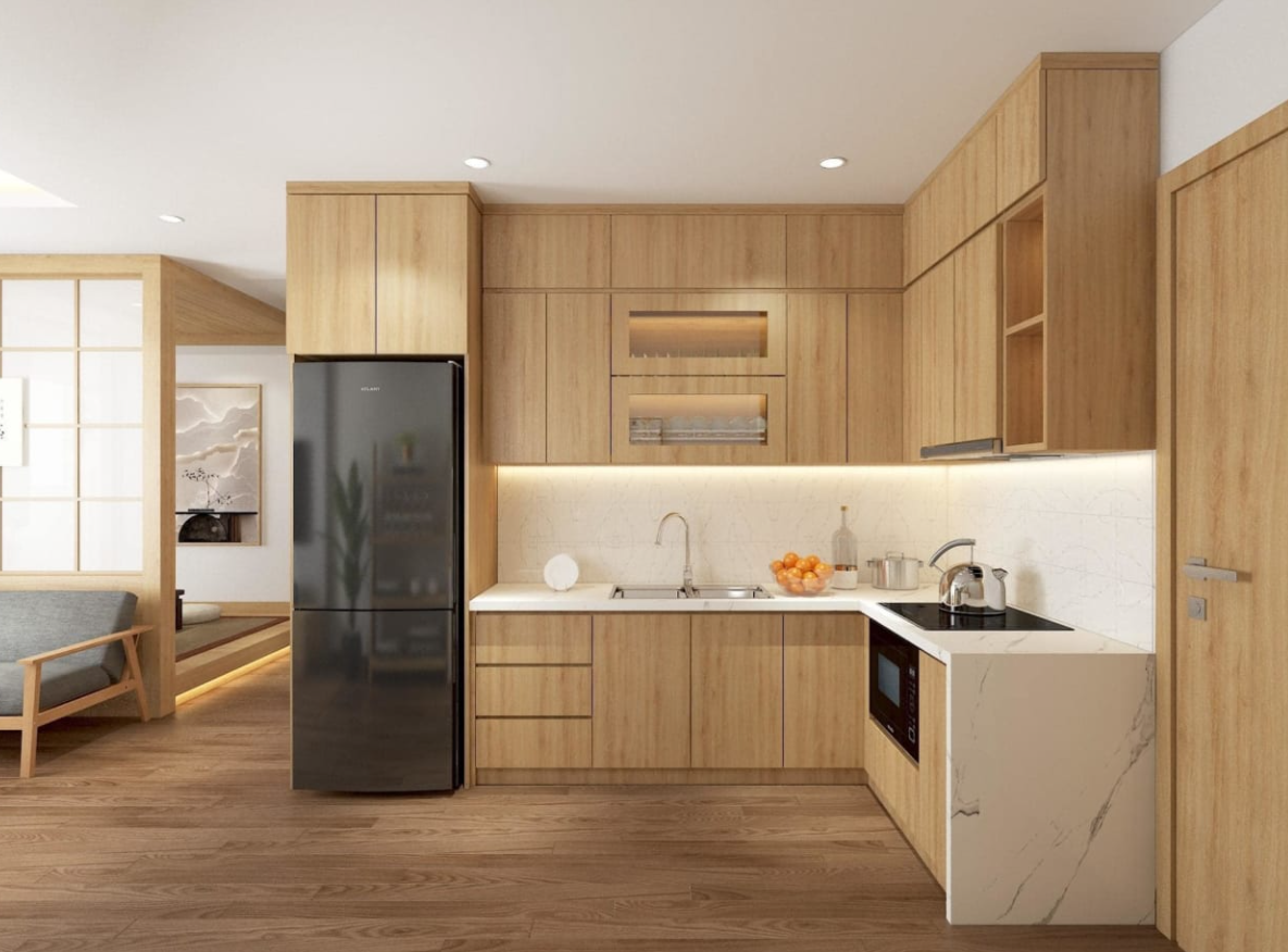 Tủ bếp Melamine