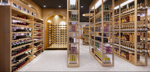 Thiet ke showroom ruou