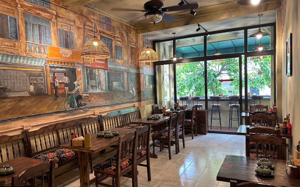 thiet ke nha hang an chay MET Vietnamese restaurant
