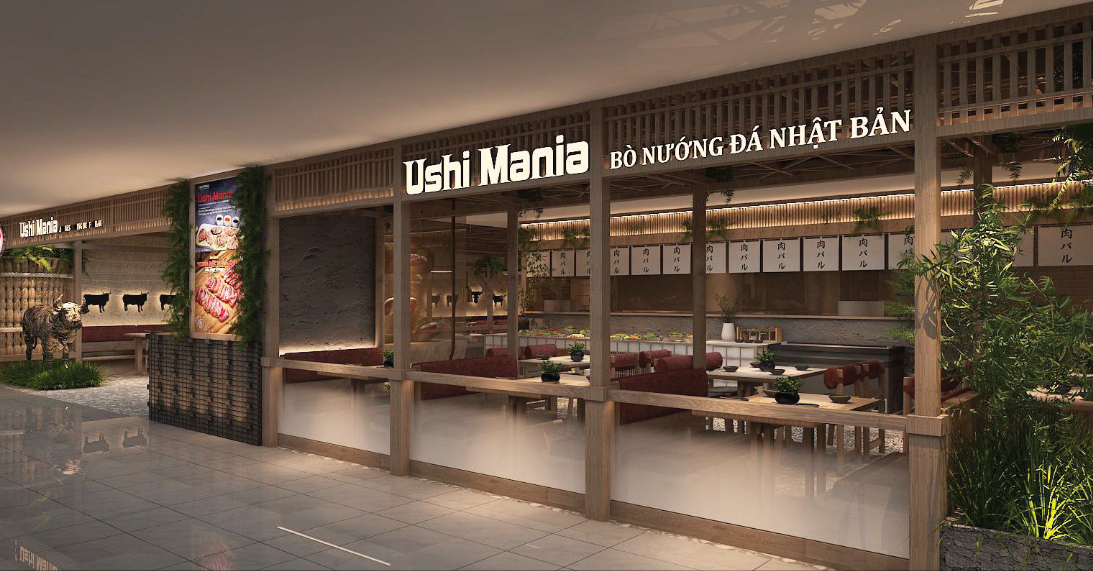 thiet ke nha hang nhat ban Ushi Mania