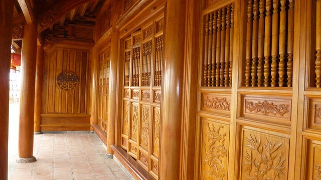 nhà gỗ 5 gian gỗ xoan đào