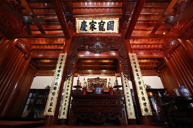 nội thất nhà gỗ 5 gian
