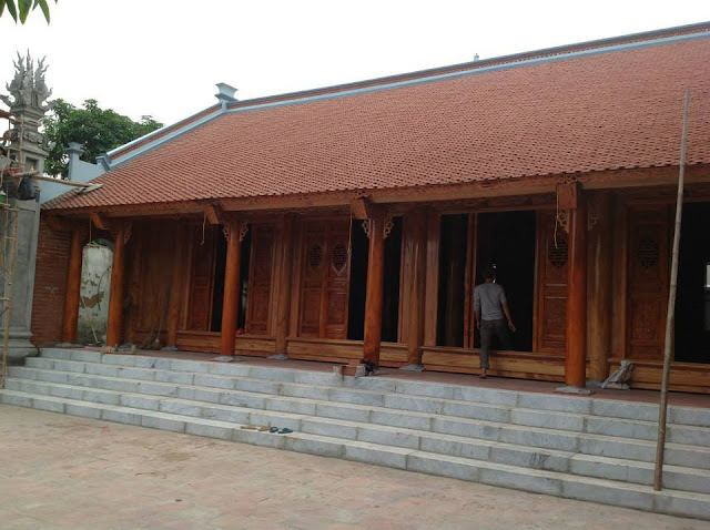 nhà gỗ 5 gian
