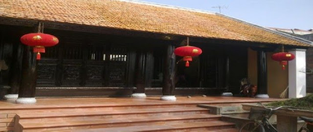 nhà gỗ 3 gian