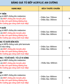 Tủ bếp màu trắng
