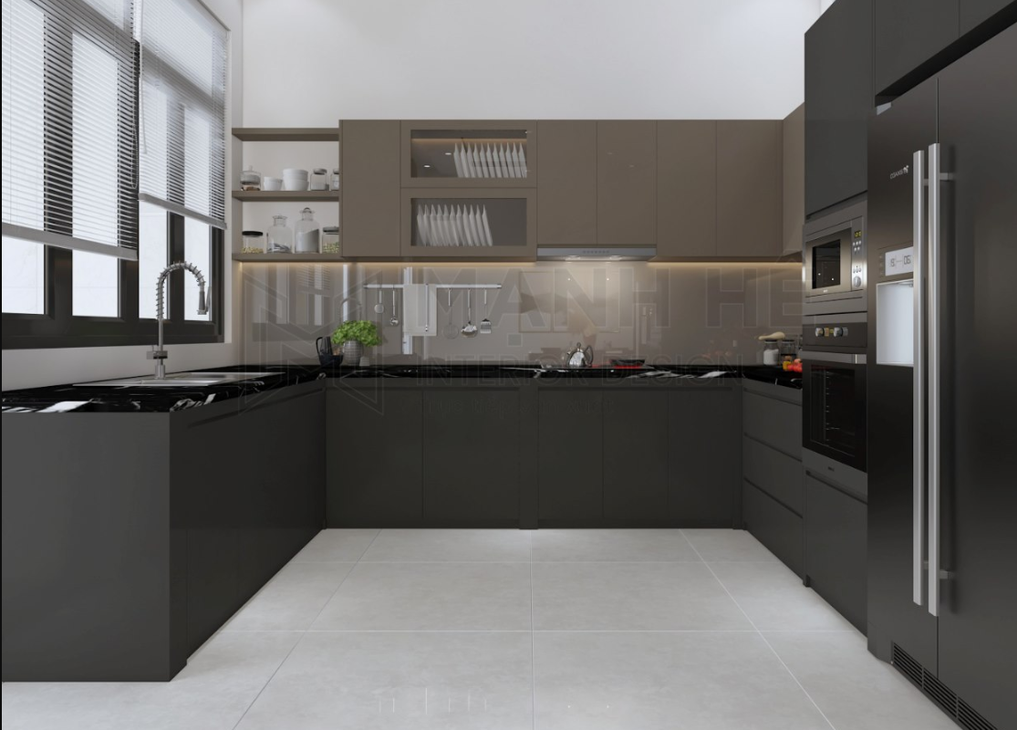 Cách tính kích thước và báo giá Tủ Bếp Chữ U