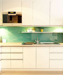 Tủ bếp Acrylic màu trắng